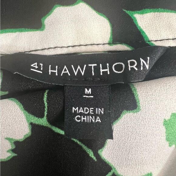 Stitch Fix 41 Hawthorn Lulu Banded Neck Sleeveless Floral Tank Top Womens Medium - Picture 4 of 6